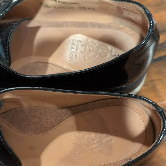 The Office Of Angela Scott Mr. Sterling Monk Strap Patent Shoes Oxford 38.5